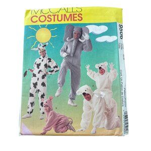 90s McCalls 9506 Costume Pattern Sizes 5-6 Kids Animal Jumpsuits Vintage UNCUT
